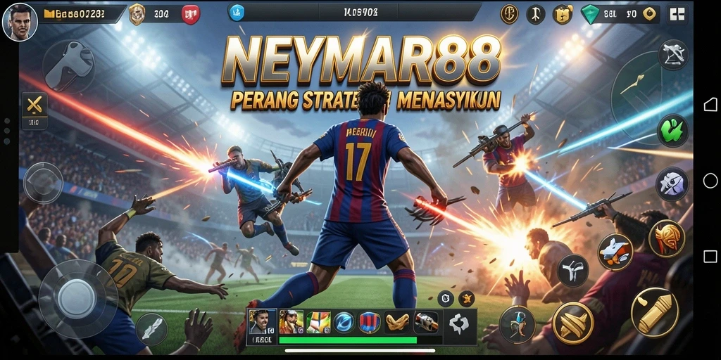 Gameplay strategi seru dalam NEYMAR88 yang menantang.
