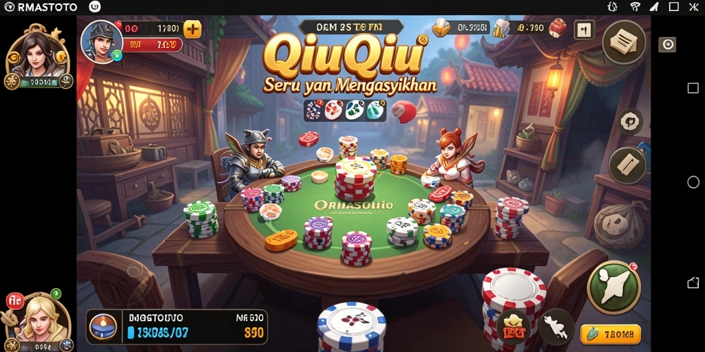 Tampilan gameplay seru QiuQiu di ORMASTOTO