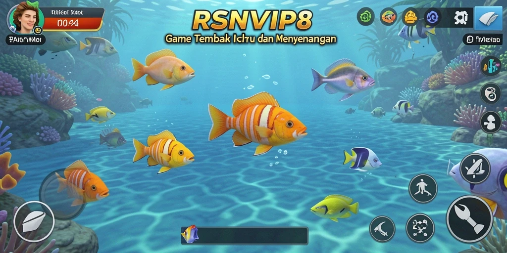 Screenshot gameplay Tembak Ikan dengan grafis menawan.