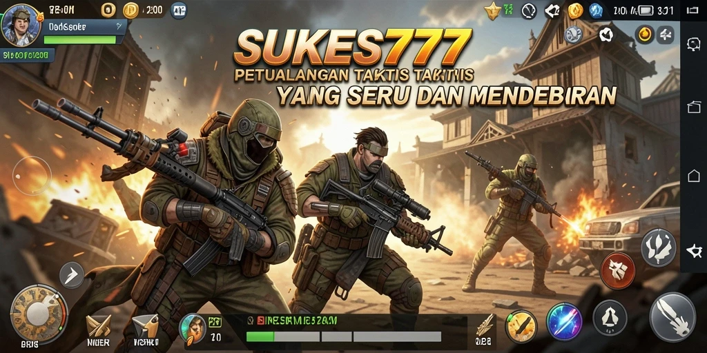 Screenshot gameplay yang menampilkan aksi mendebarkan dalam SUKSES777.